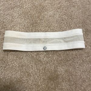White Lulu Lemon Headband!!